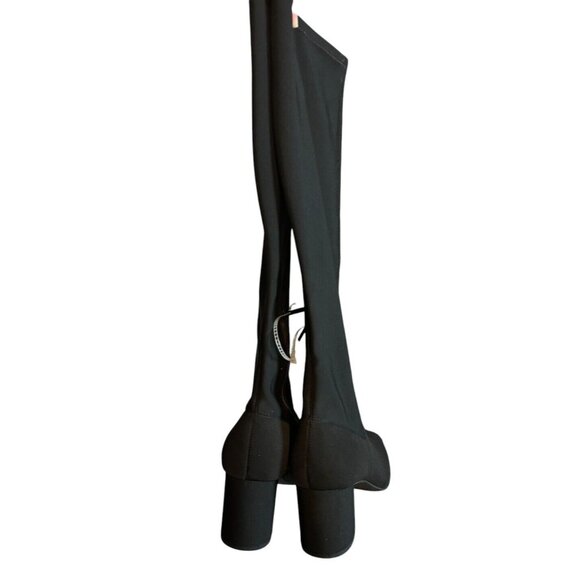 Donald Pliner Size 11 Women's Cassidy Crepe Elastic Tall Shaft Boot Black - Picture 4 of 14